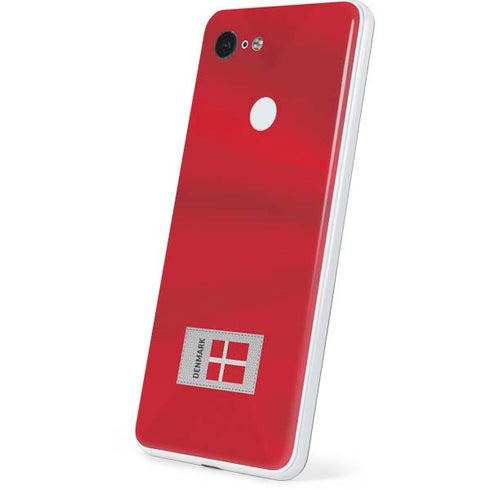 Denmark Soccer Flag Google Pixel 3 Skin